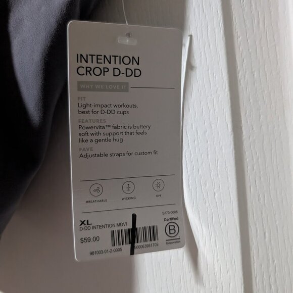 Athleta | Intention Crop D-DD In Blue Colorblock - Picture 7 of 10